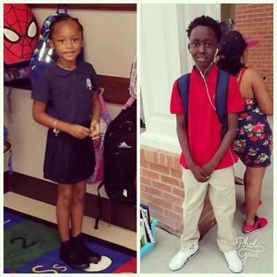 1st day of school K & 6th grade