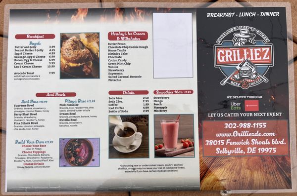 Menu Front Page