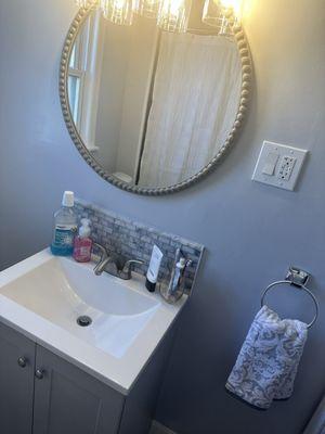 Bathroom remodel before & after