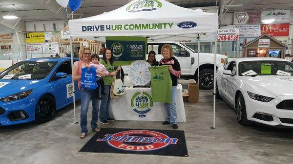 Drive 4 UR Community was a fun event where Johnson Ford of New Richmond, WI donated $20 for every test drive to the Amery Area Food Pantry