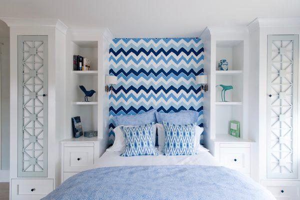 Bedroom interior design by Fiona Weeks for Dwelling & Design.