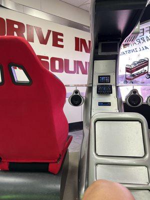 Speaker seating display.