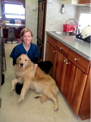 Dr. Curry and her pet patient