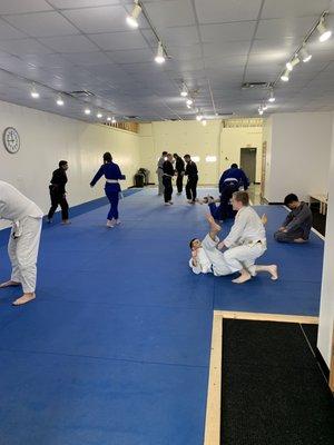 Brazilian Jiu Jitsu training in Iowa City.