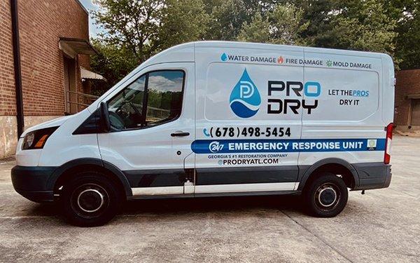 Pro Dry Restoration Emergency Response Van