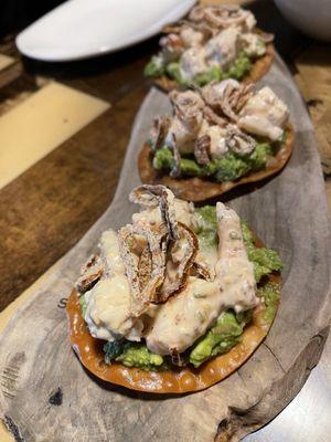 Shrimp Remoulade Tostadas