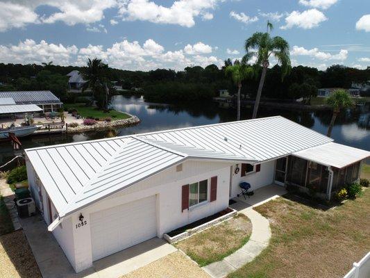 Standing Seam Metal Roof  "Dove Grey"