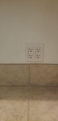 Freshly upgraded outlets made a big difference!