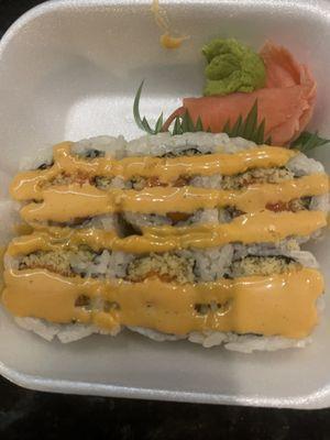 Crunchy spicy mayo salmon