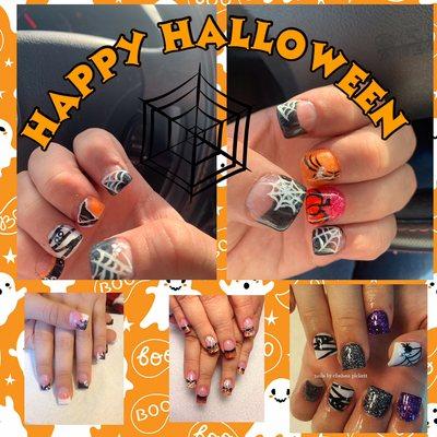 Happy Halloween come get your spooky nails ready For Halloween