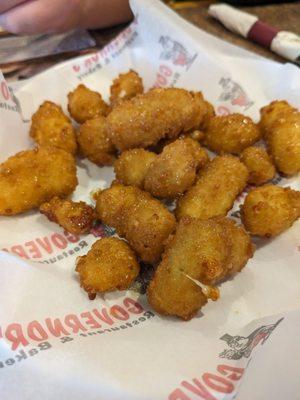 Maple glazed cheese curds