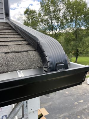 Gutter leader installation