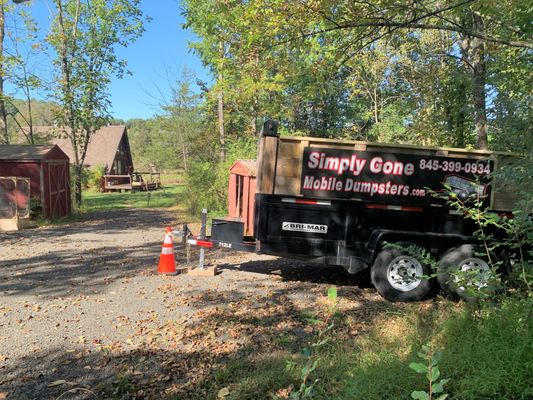 10 Yard Mobile Dumpster Measures 7' wide 12' long 4' high