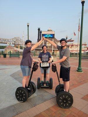 A fun night riding Segways on the Peoria waterfront!