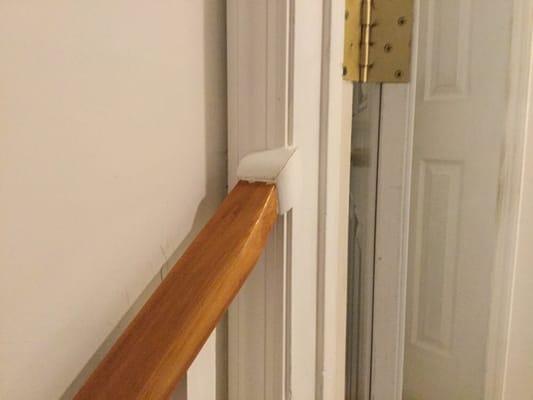 Stair rail cut too short