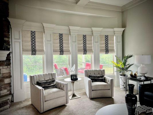 Motorized Roman shades