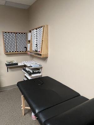 Muscle testing setup