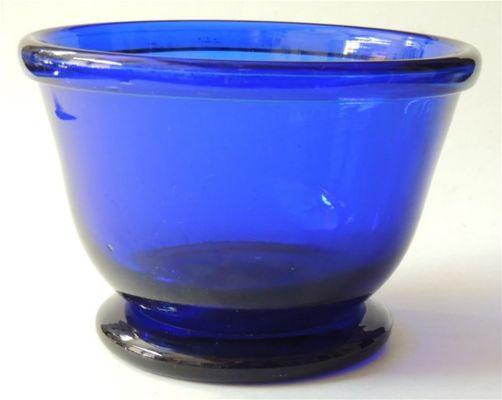 19th century southern New Jersey blown glass footed bowl