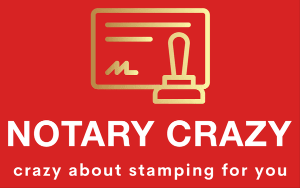 My Notary Crazy Logo