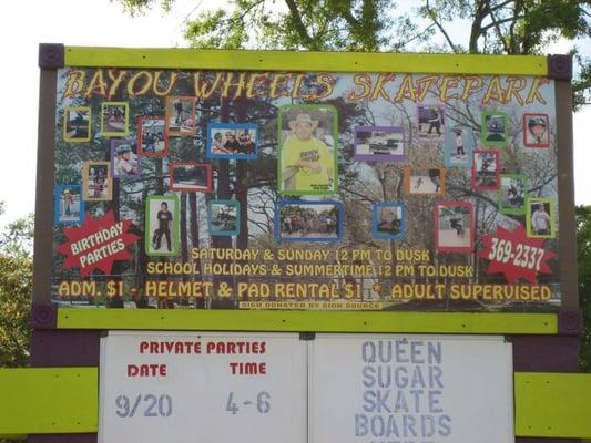 Sign (view from Parkview Dr)