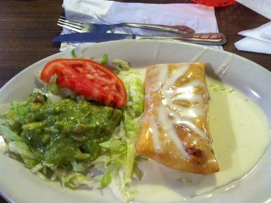 Lunch chimichanga