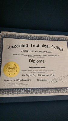 My diploma!