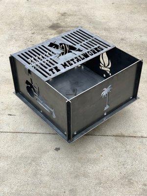 There's nothing better than having a fire pit and grill all in one along with being full collapsible and custom personalized!