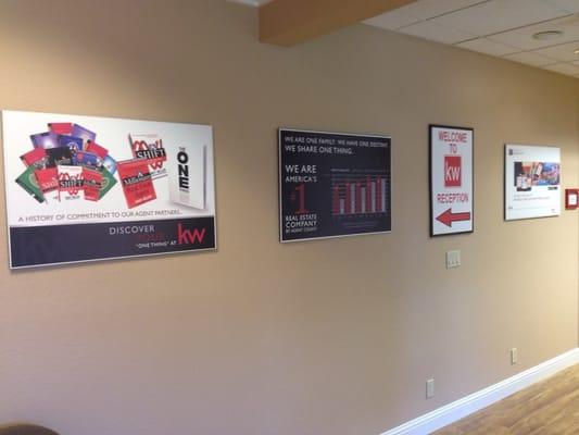 Canvas prints for Keller Williams new office