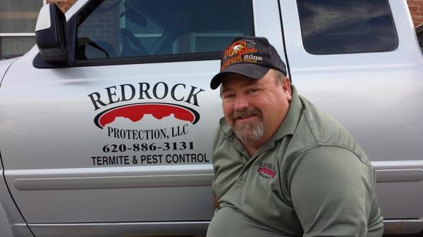 John takes care of our Fire Extinguisher Customers & helps with our Pest Control Customers.