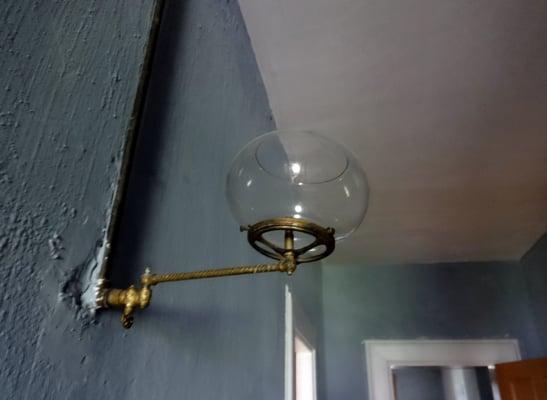 Working gas lamps are through out the house.