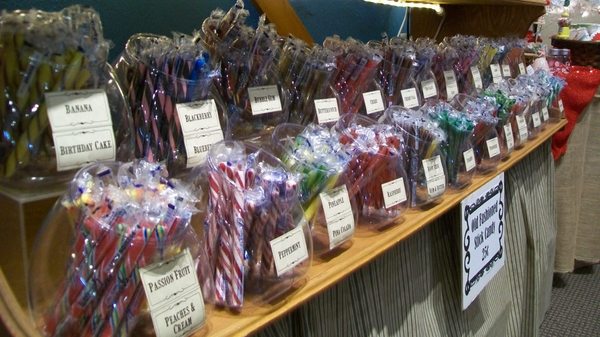 Old Fashioned Candy Sticks in the Museum Store.