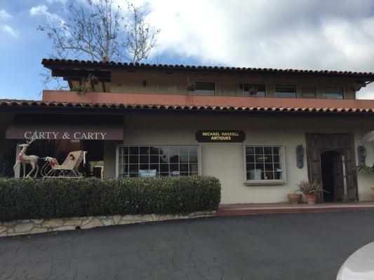 My office building in Montecito.  Office is upstairs above antique stores.