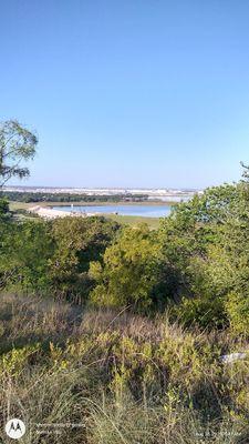 View of the lake.