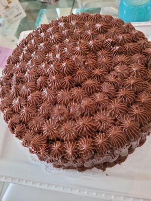 Chocolate Cake with Homemade Fudge