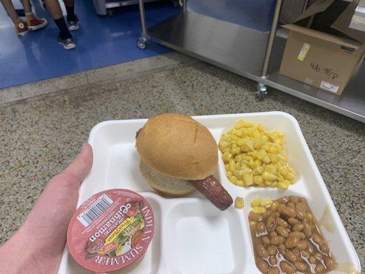 A stunning meal from the cafeteria at Minnetonka High School.