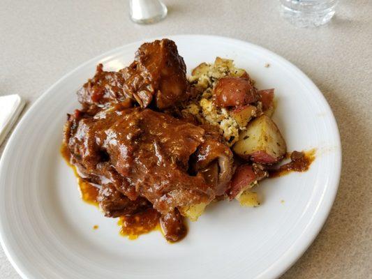 Short ribs, mediterranean potatoes, just amazing!