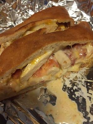 Chicken Bacon Ranch Stromboli