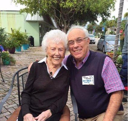 David Merker and his 105 year old friend.