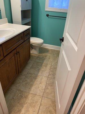 Bathroom tile remodel