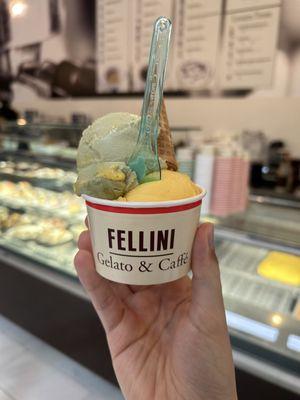 Pistachio & Mango Gelato