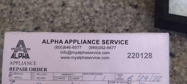 Alpha Appliance Service