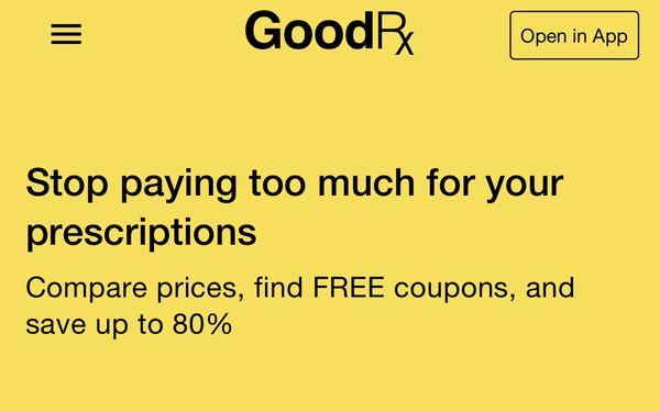 Accepts GoodRx and other health saving cards