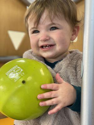 Charlotte enjoying class at Gymboree Pleasanton