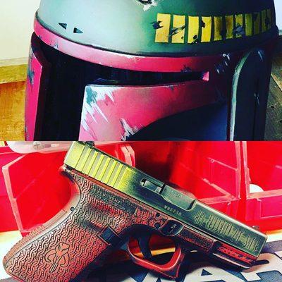 Bobo Fett themed Glock