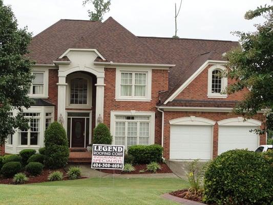 Complete roofing job by  We Are Legend Roofing, Atlanta, GA