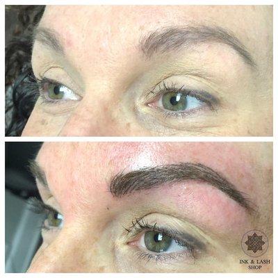 Microbladed eyebrows