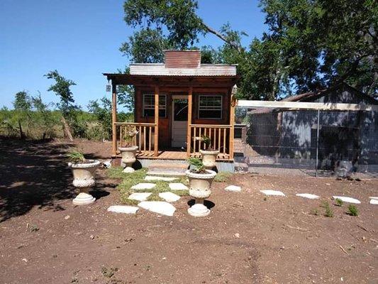 One of the Chicken coops, we had done