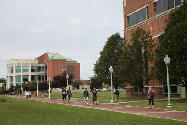 Outside Laurel Hall and TEC