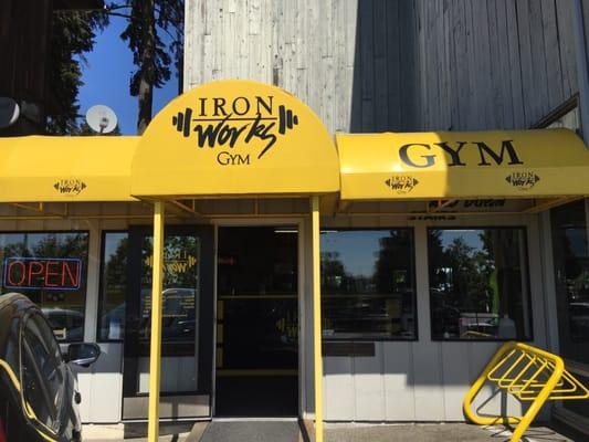 Entrance to Iron Works Gym!