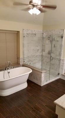 Bathroom Renovation w/ pedestal tub